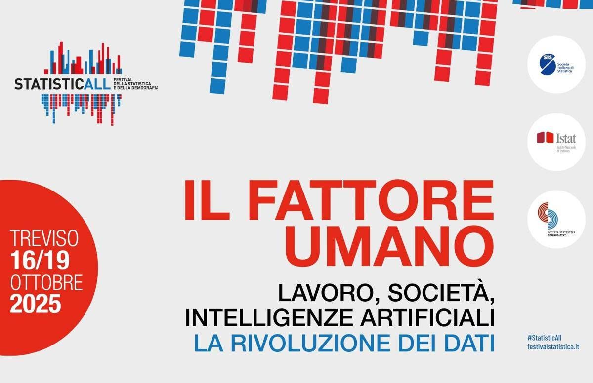 Dal 16 al 19 ottobre torna StatisticAll, Festival della Statistica e della Demografia -