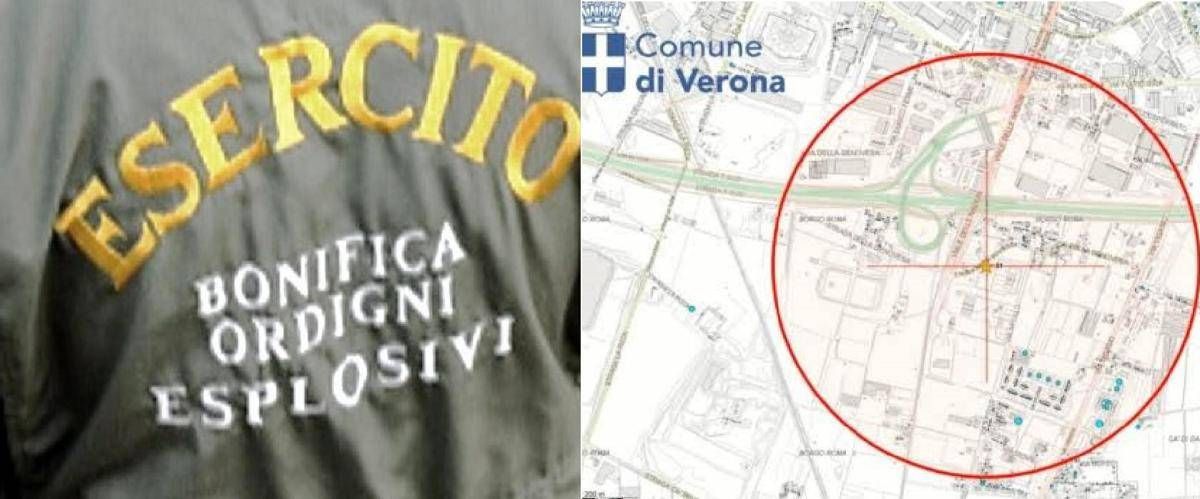Bomba day a Verona, domenica chiuse A4 e tangenziale per disinnesco ordigno bellico -