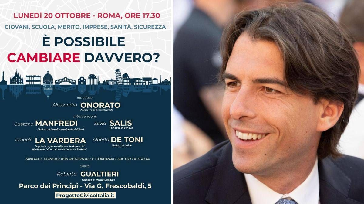 Centrosinistra, i 'civici' con Onorato a Roma il 20 ottobre: con Manfredi, Salis, De Toni e La Vardera per 'cambiare davvero' - 