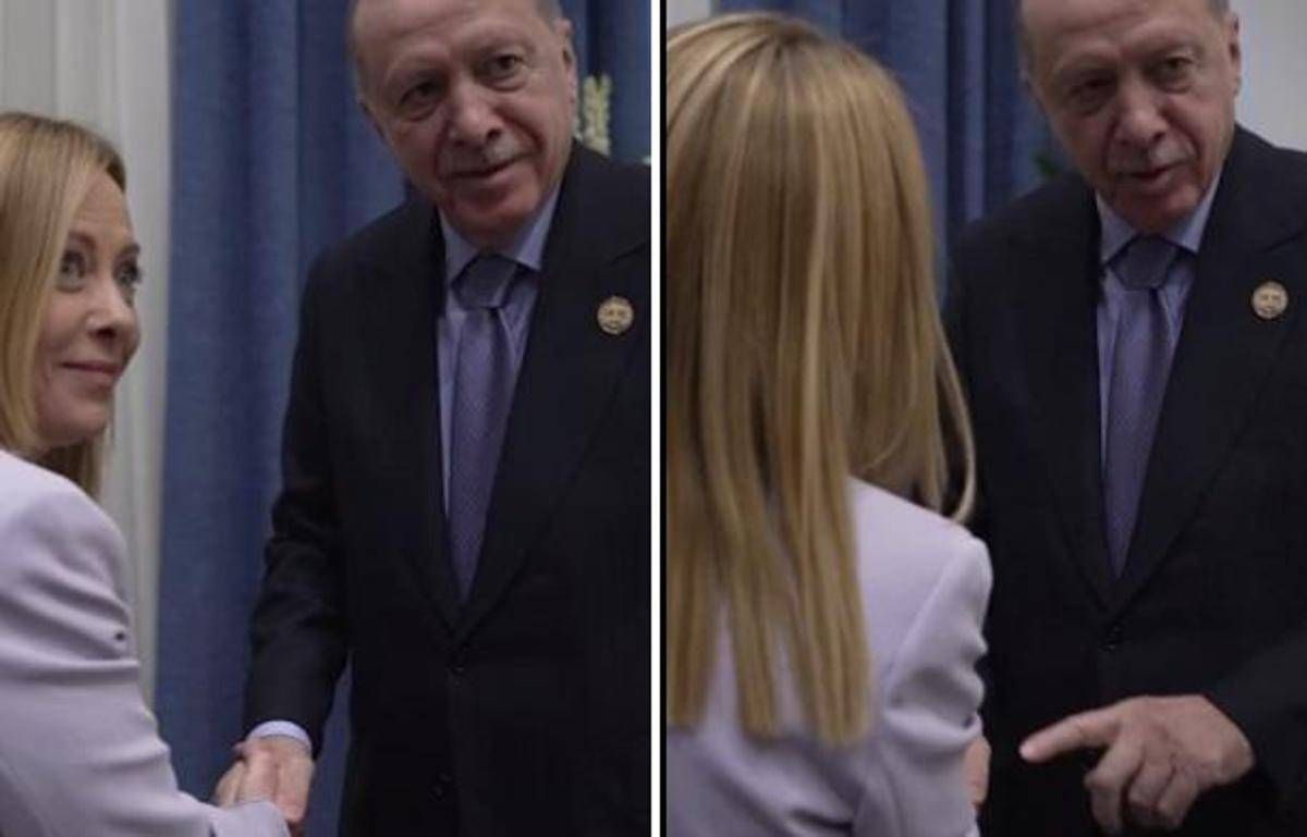 Siparietto Erdogan-Meloni: "Smetti di fumare", "Lo so..." - 