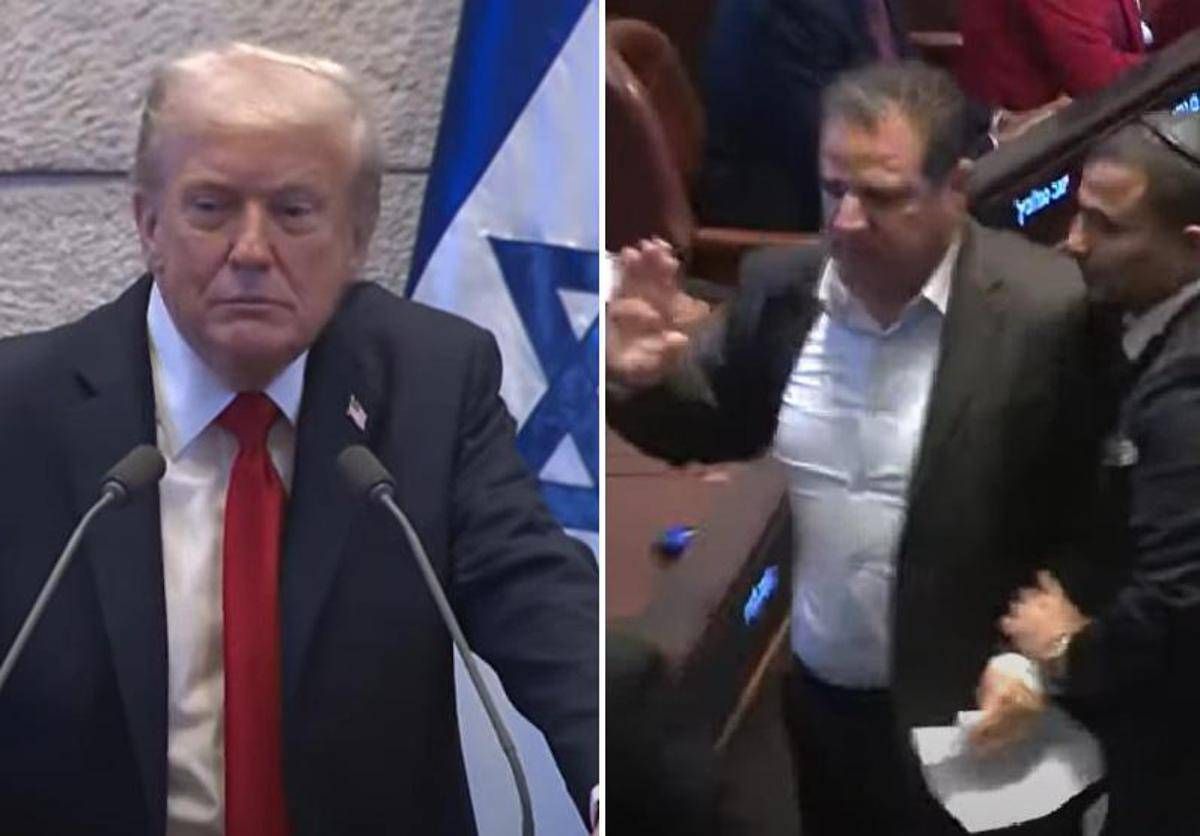 Trump alla Knesset, due deputati protestano: presidente Usa interrotto - 