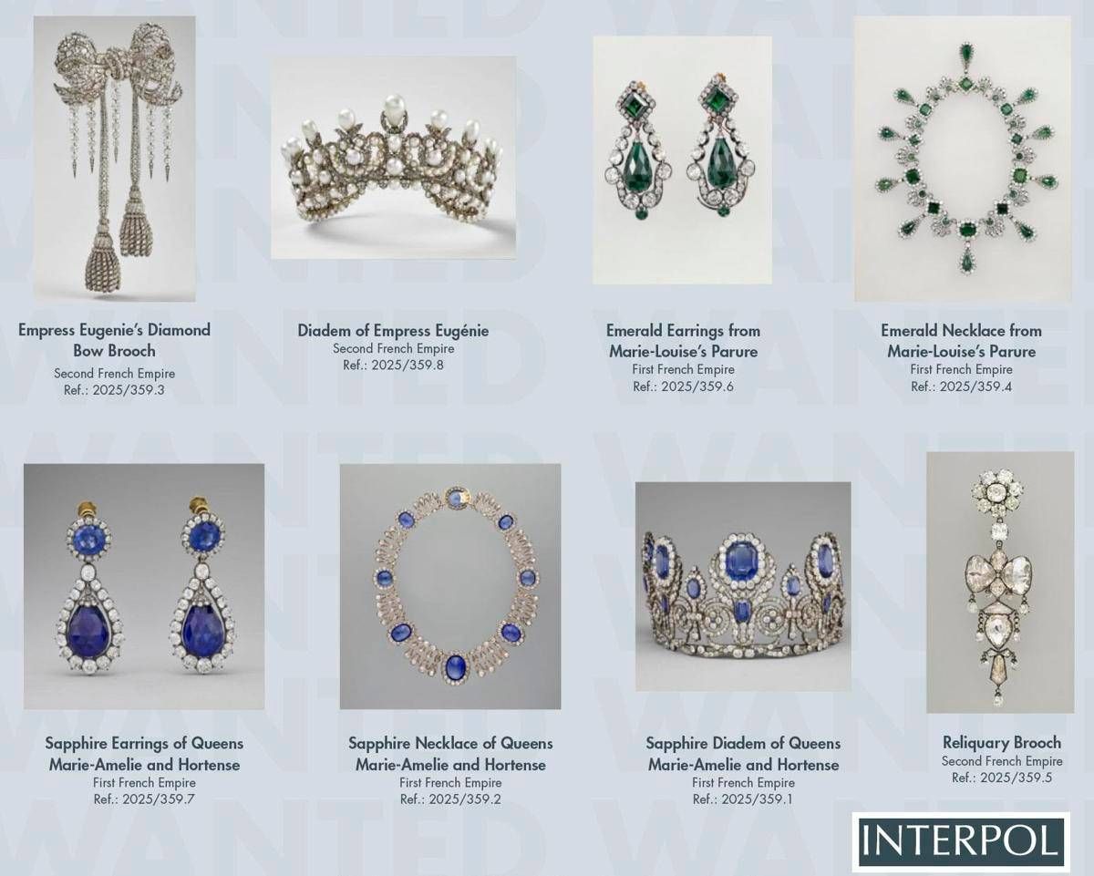 Furto al Louvre, pubblicate le foto dei gioielli rubati: "Aiutateci a ritrovarli" -