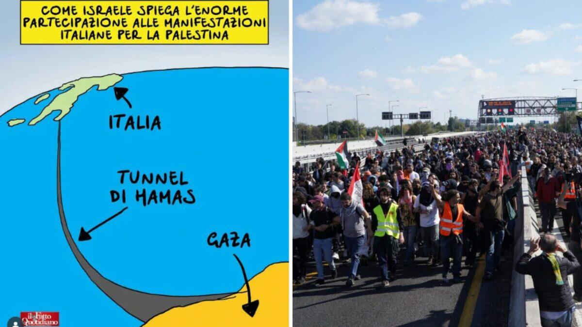 Due milioni in piazza per Gaza | Ma davvero sono "terroristi" che arrivano da un tunnel? - 