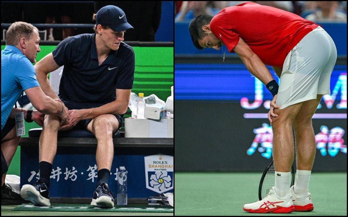 Sinner si ritira, Djokovic vomita in campo, per Musetti giocare è 'come fare la doccia'. Il caldo colpisce tutti a Shanghai - 