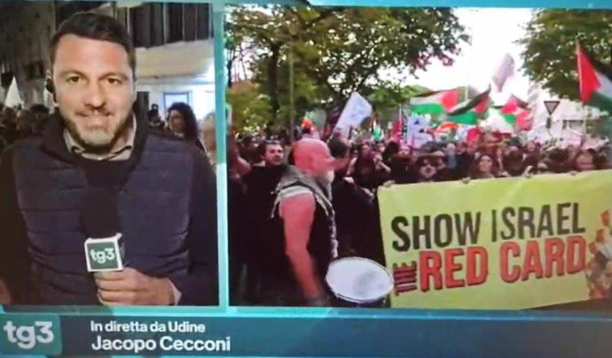 "Italia a Udine può eliminare Israele almeno sul campo", bufera sul giornalista del Tg3 -