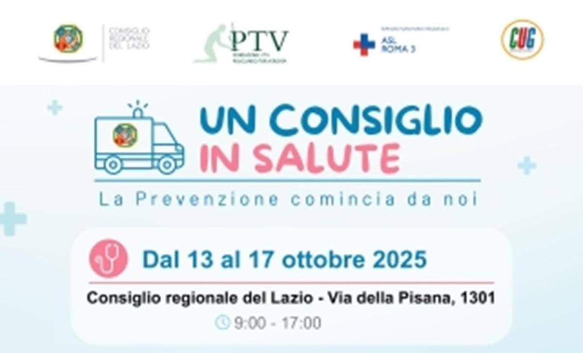 Nel Lazio torna un 'Consiglio in Salute', programma gratuito di prevenzione -