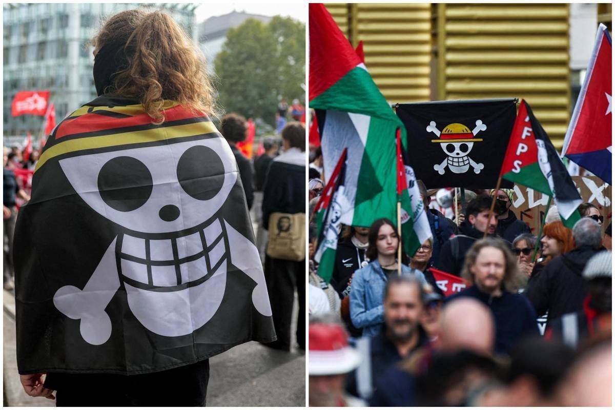 Teschio con cappello di paglia, perché il simbolo di 'One Piece' sbuca nei cortei per Gaza e Flotilla? - 