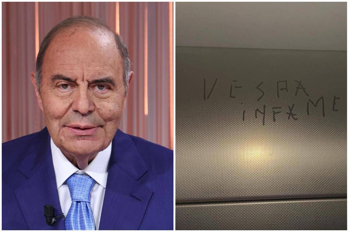 "Vespa infame", la scritta spuntata in un ascensore della Rai. Rossi: "Intimidazioni inaccettabili" - 