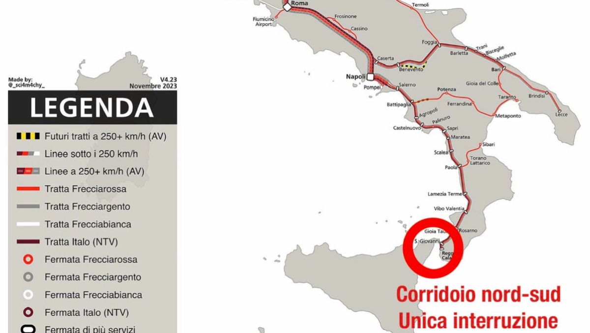 Ponte sullo Stretto: cosa centra l'asse ferroviario tra i più continui d’Europa? - Credit foto Ponte sullo Stretto di Messina 