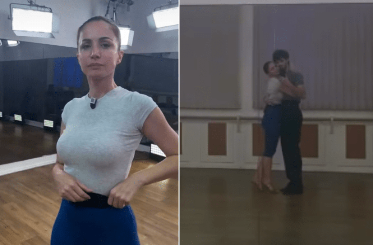 Ballando con le stelle, Andrea Delogu torna in sala prove: l'abbraccio con Nikita - 