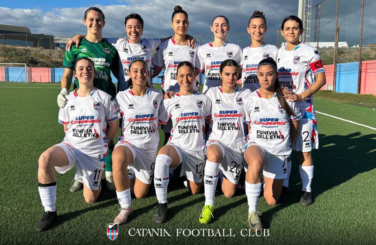 Calcio Catania: Terza vittoria consecutiva per le donne, 2-0 alla Virtus Marsala e comando solitario nel girone D - 