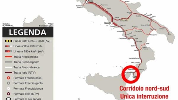 Ponte sullo Stretto: cosa centra l'asse ferroviario tra i più continui d’Europa?