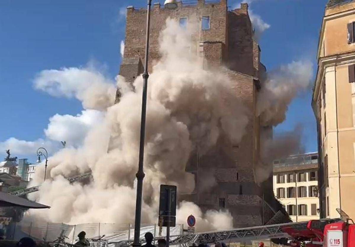 Torre dei Conti, appello degli inquirenti: "Chi ha video del primo crollo si rivolga ai carabinieri" - 