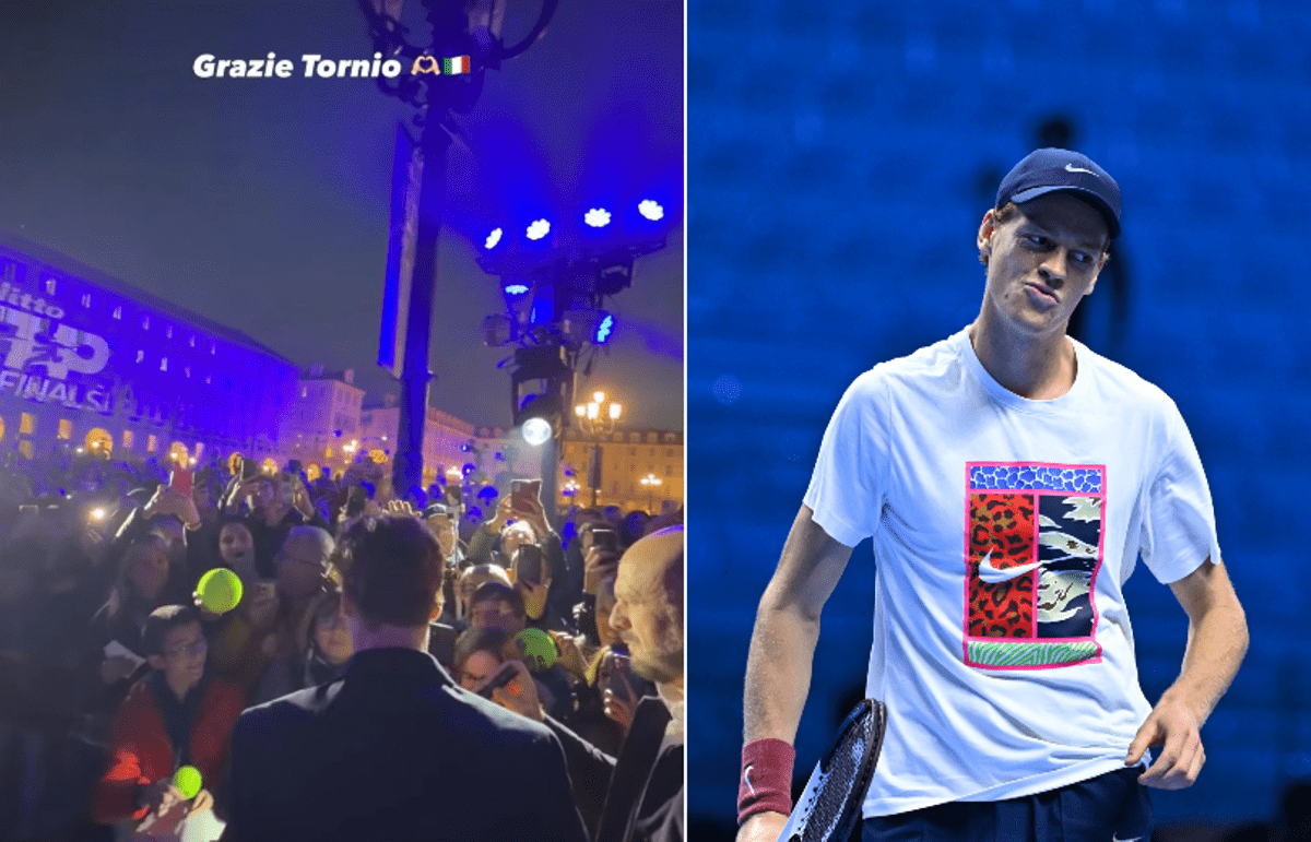 Sinner ringrazia Torino con... un errore, ma poi rimedia - 