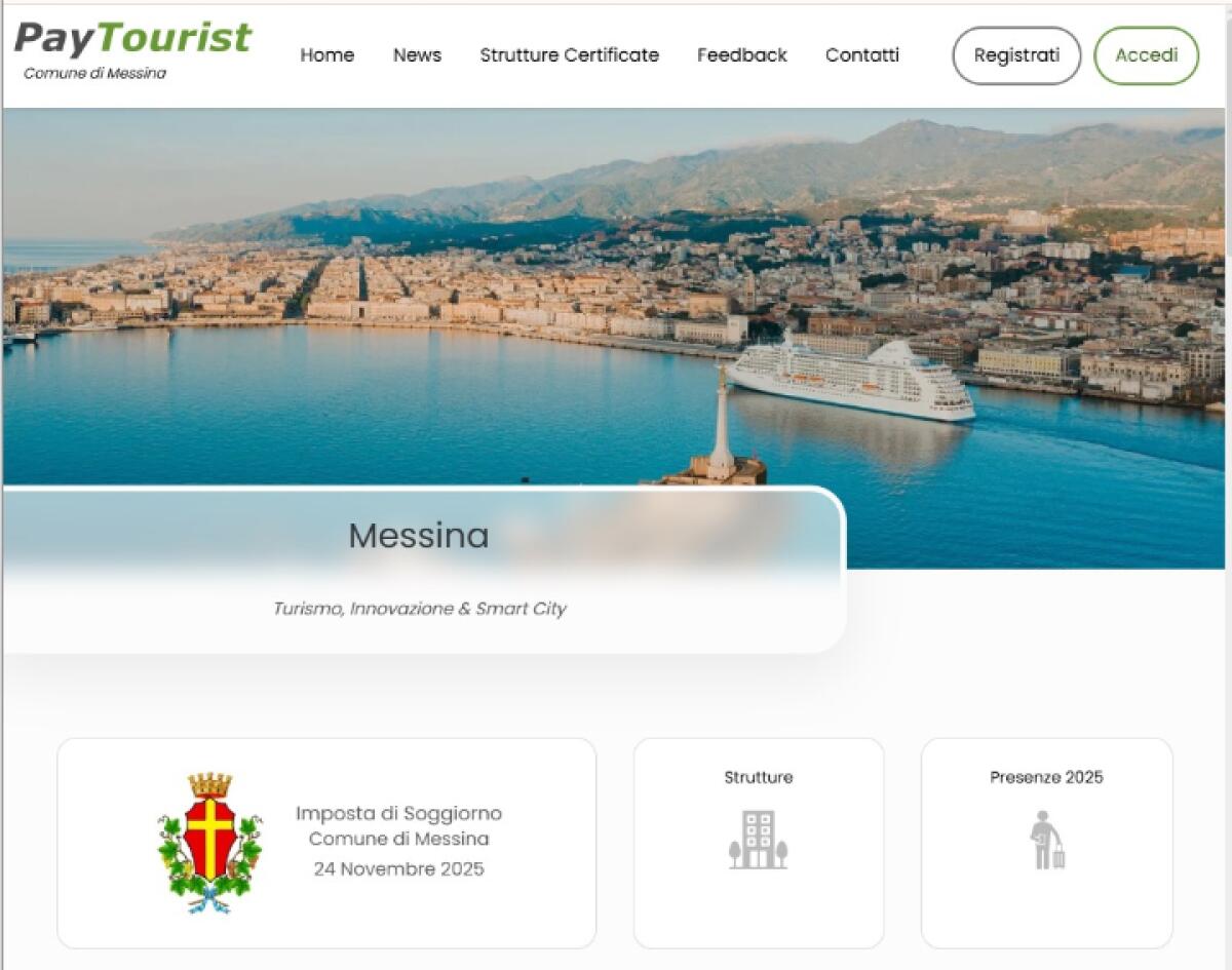 Nuovo portale imposta di soggiorno Comune di Messina | Ecco cosa nessuno si aspettava nella conferenza di mercoledì! - 