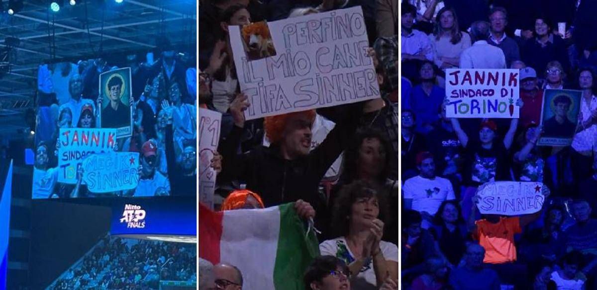 Da "San Sinner" a "Sindaco di Torino", è Jannik-mania alle Atp Finals. E in tribuna spunta… una volpe - 