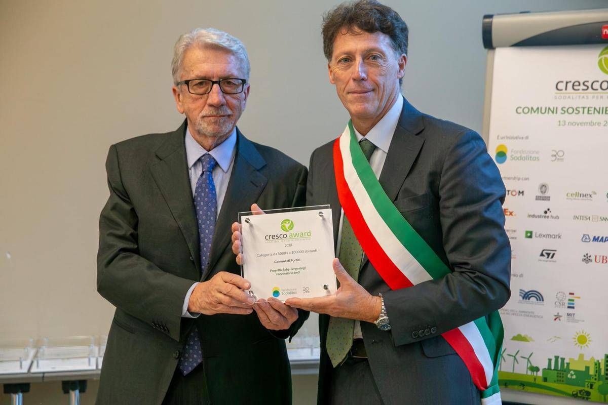 Sostenibilità: Cresco Award, Portici premiata per progetto 'Baby Screen' - 