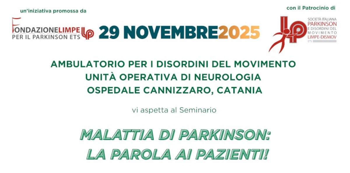 Ospedale Cannizzaro di Catania | Scopri perché il 29 novembre potrebbe cambiare la vita di migliaia di pazienti affetti da Parkinson! - 