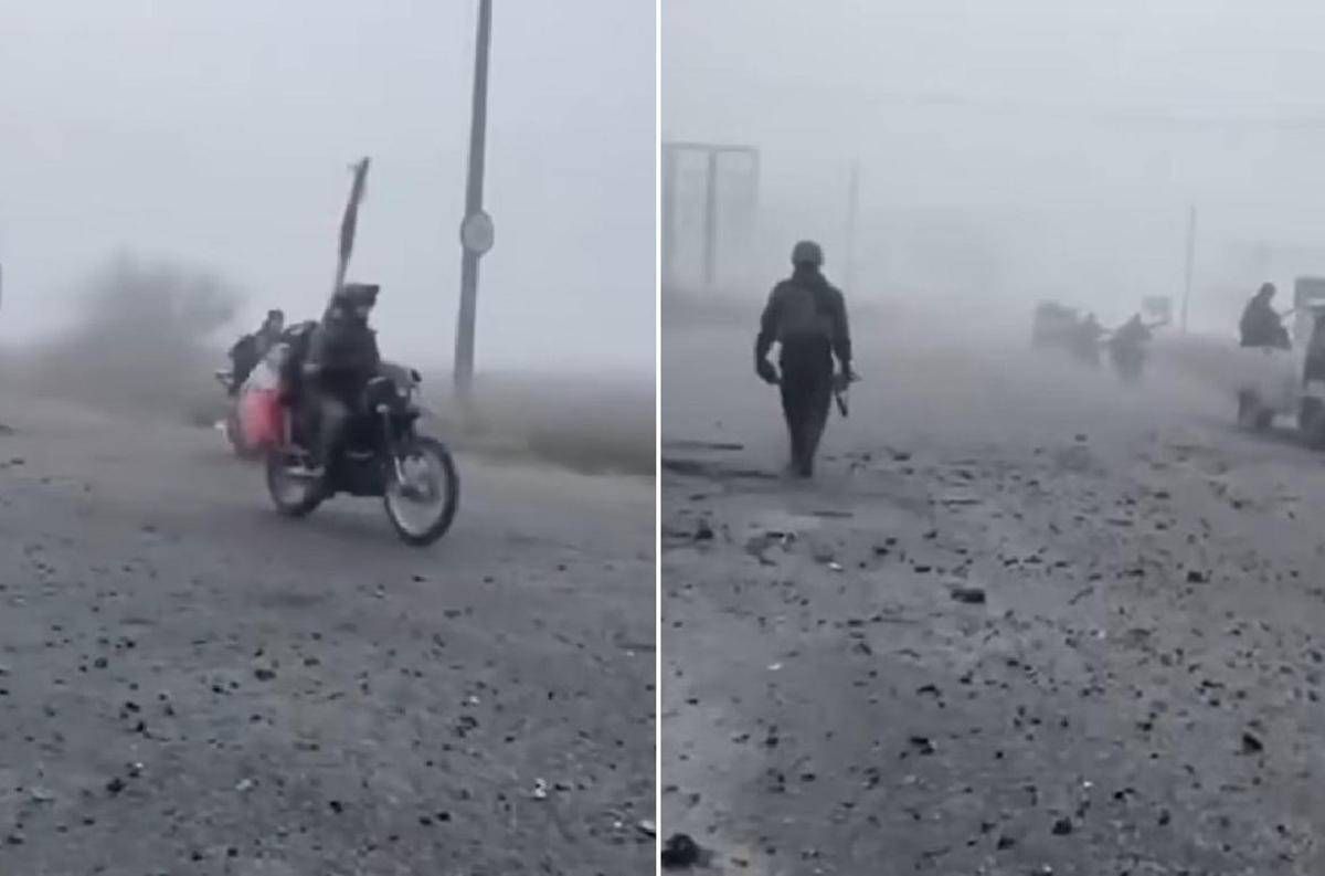 Russi in moto tra la nebbia: in un video virale l'assalto a Pokrovsk mentre la città resiste - 