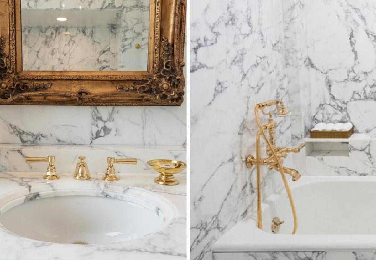 Trump rifà il bagno alla Casa Bianca, marmo e oro per il presidente -