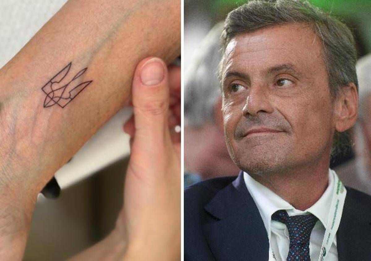 Calenda e il tatuaggio per l'Ucraina, la foto su X - 