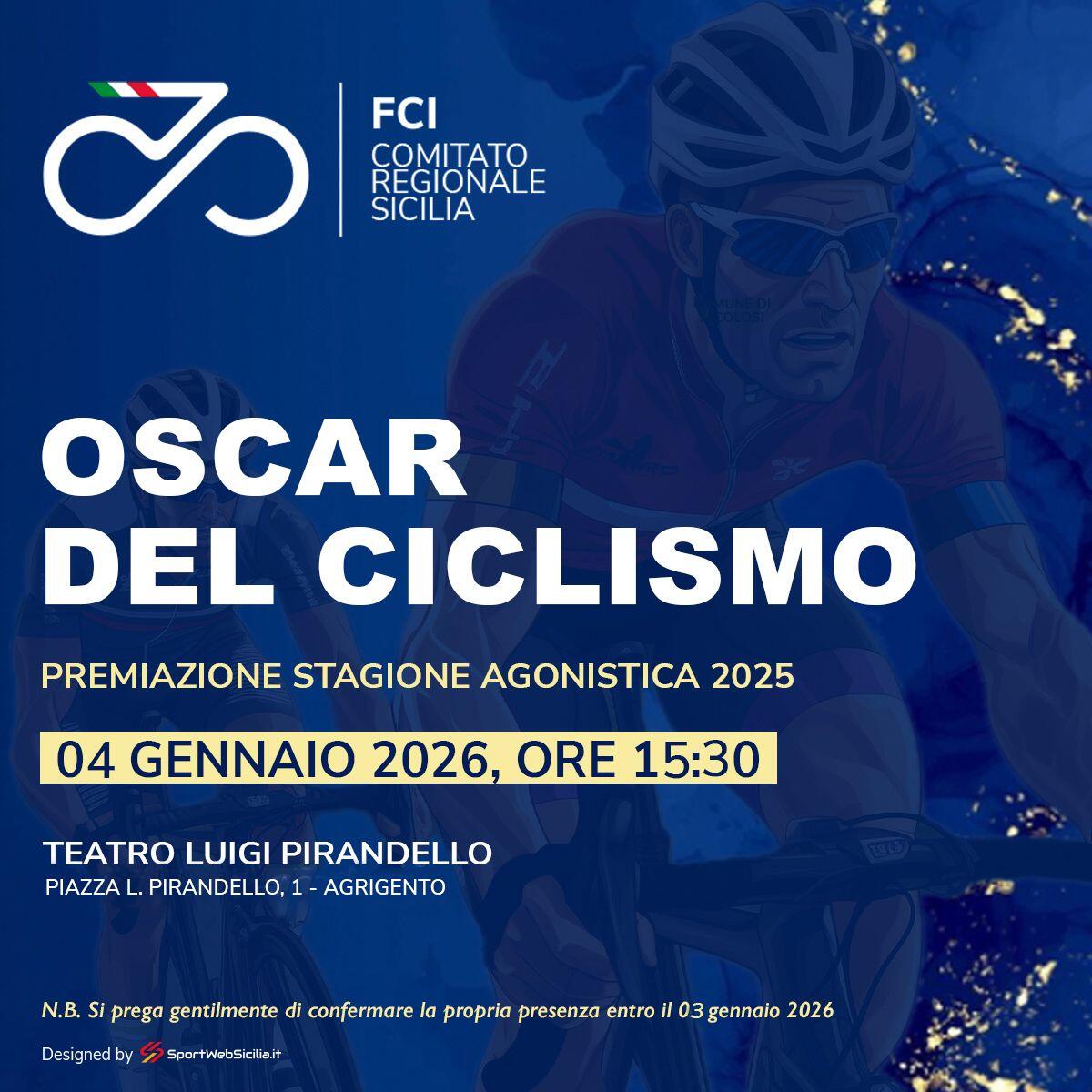Premiazioni per la Stagione 2025: Federciclismo Sicilia Riconosce i Migliori Atleti e ASD - 