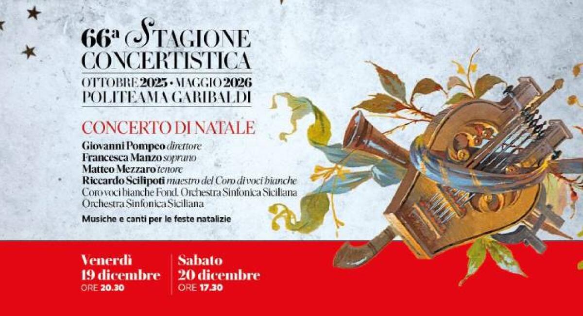 Concerto di Natale 2025: un viaggio musicale tra tradizione e celebrità al Politeama Garibaldi - 