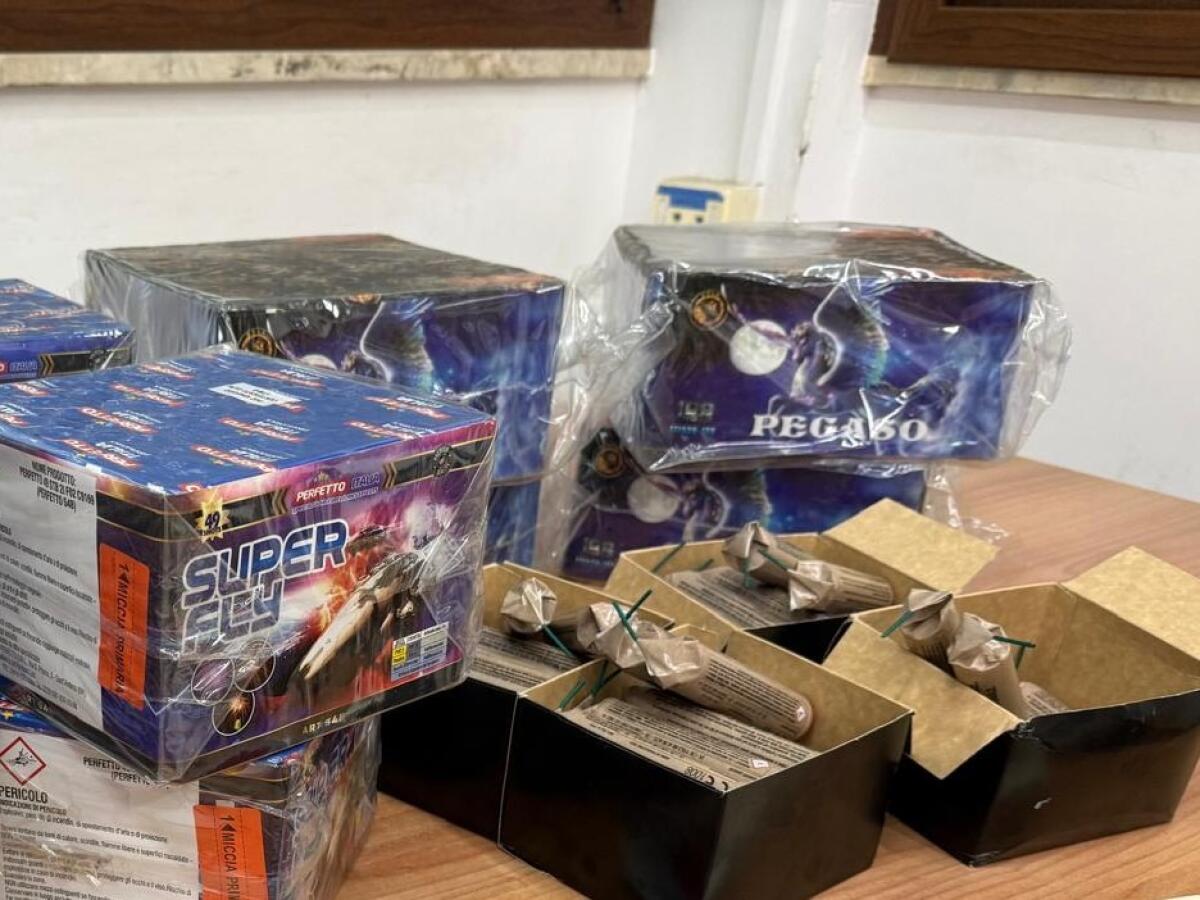 Sequestro di oltre 900 fuochi d'artificio illegali ad Agrigento: operazione della Polizia di Stato - 