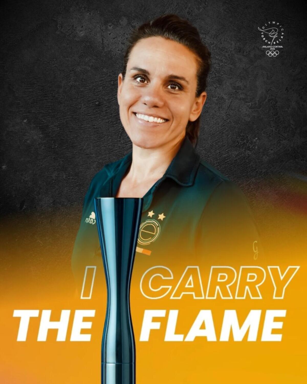 Tania Di Mario porta la fiamma olimpica a Catania con Ekipe Orizzonte - 