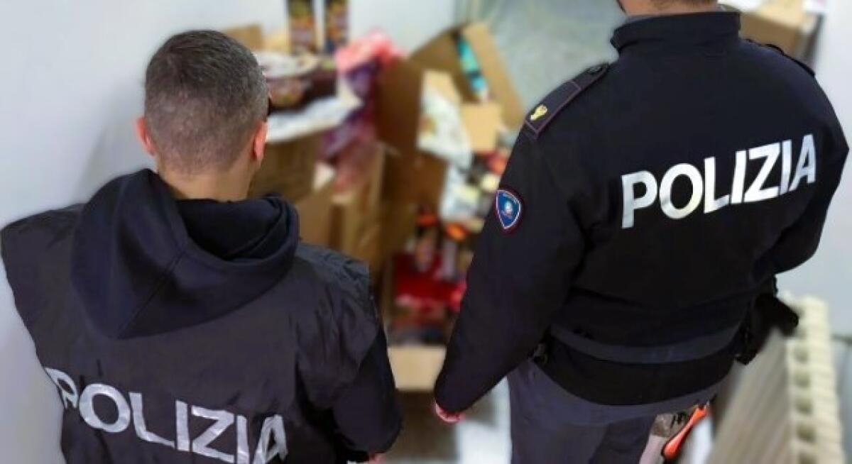 Polizia di Caltanissetta denuncia titolare di negozio per detenzione di esplosivi illegali a Gela - 