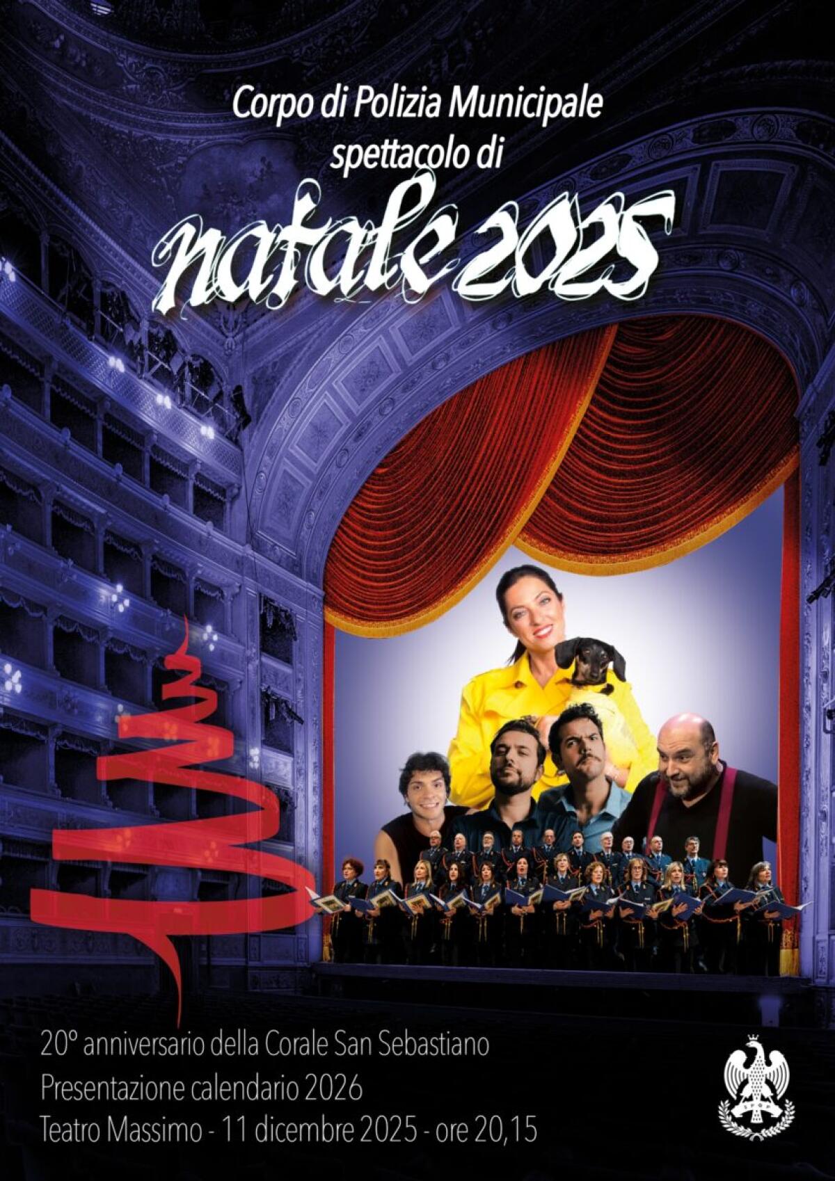 Comune di Palermo: Presentazione del Calendario Istituzionale 2026 della Polizia Municipale al Teatro Massimo - 