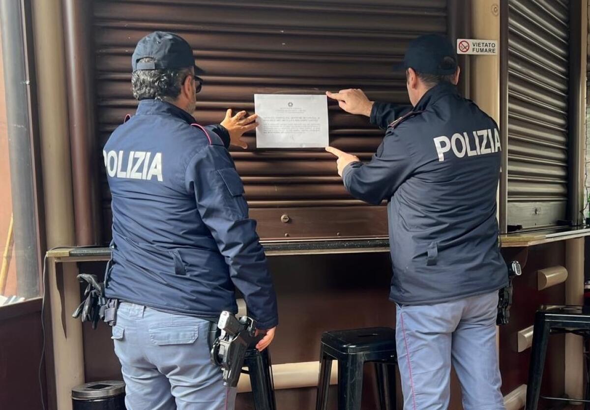Chiusura temporanea di un chiosco a Biancavilla: la Polizia di Catania garantisce sicurezza pubblica - 