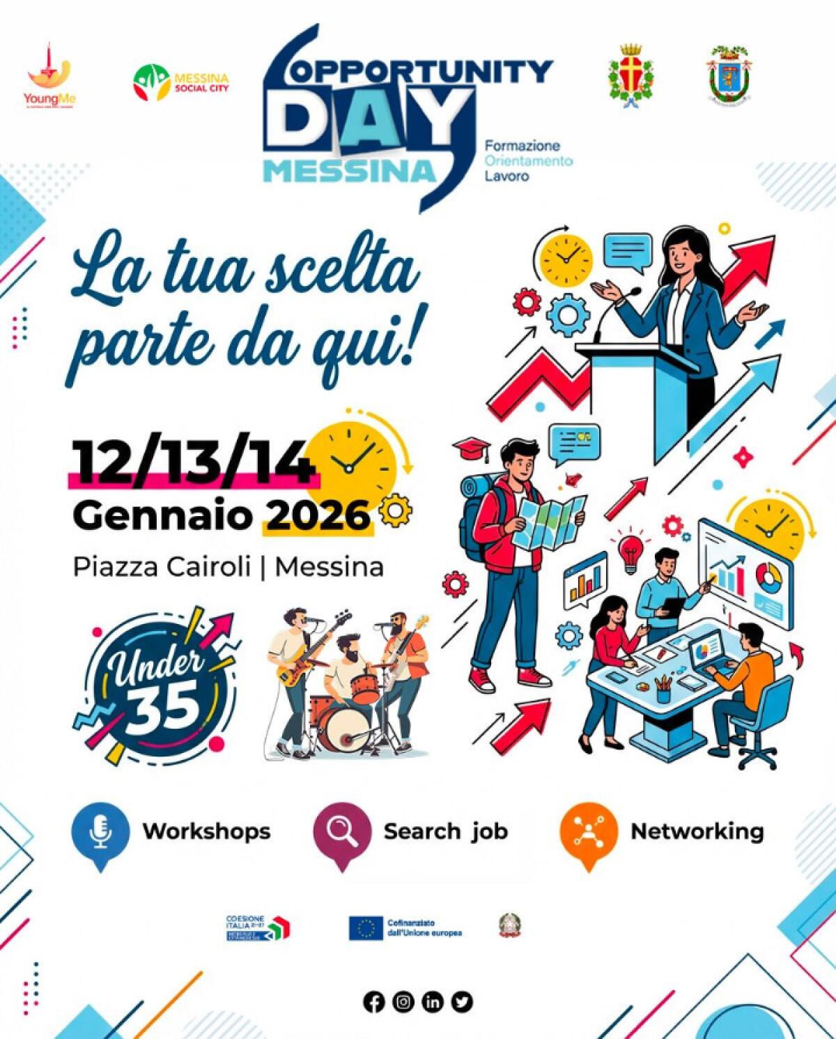 Opportunity Day 2026: Il Comune di Messina Lancia un Villaggio dell'Orientamento per i Giovani - 