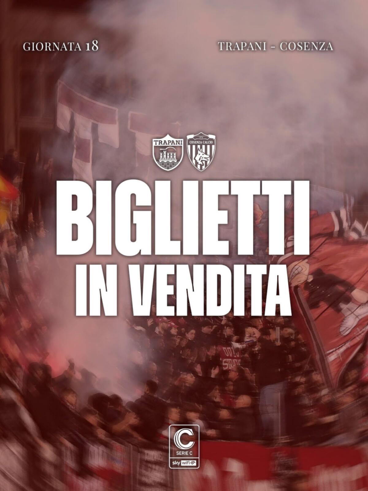 Trapani Calcio: Avviata la vendita dei biglietti per la sfida con il Cosenza - 