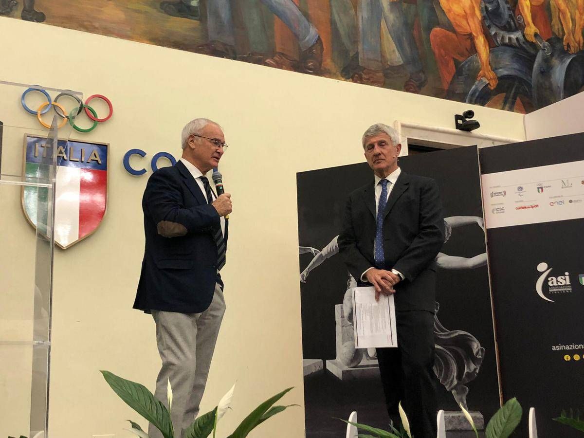 Sport, Ranieri premiato alla 20ª edizione del Premio Asi Sport & Cultura - 