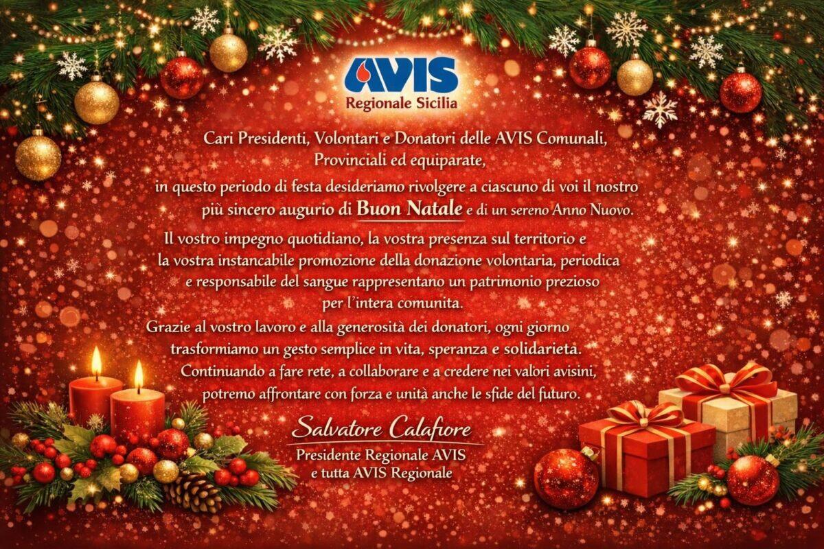 Auguri di Buon Natale da AVIS Sicilia: Un messaggio di solidarietà e comunità - 