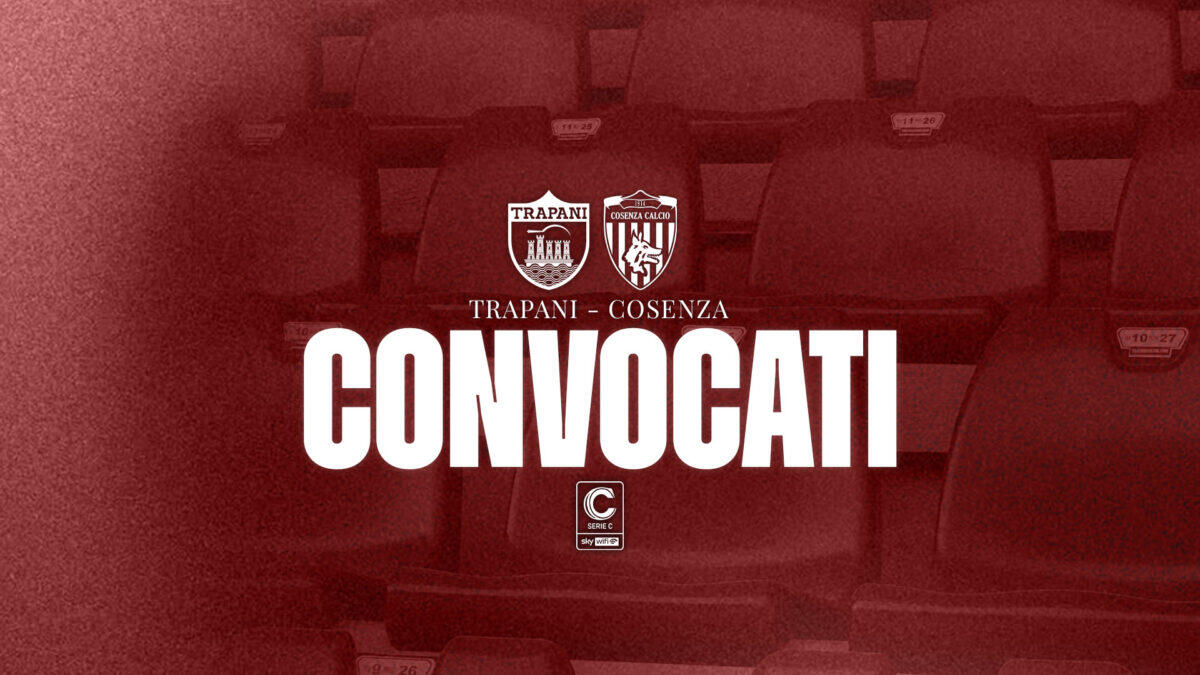 Trapani Calcio, convocati ufficiali di mister Aronica per la sfida contro il Siracusa - 