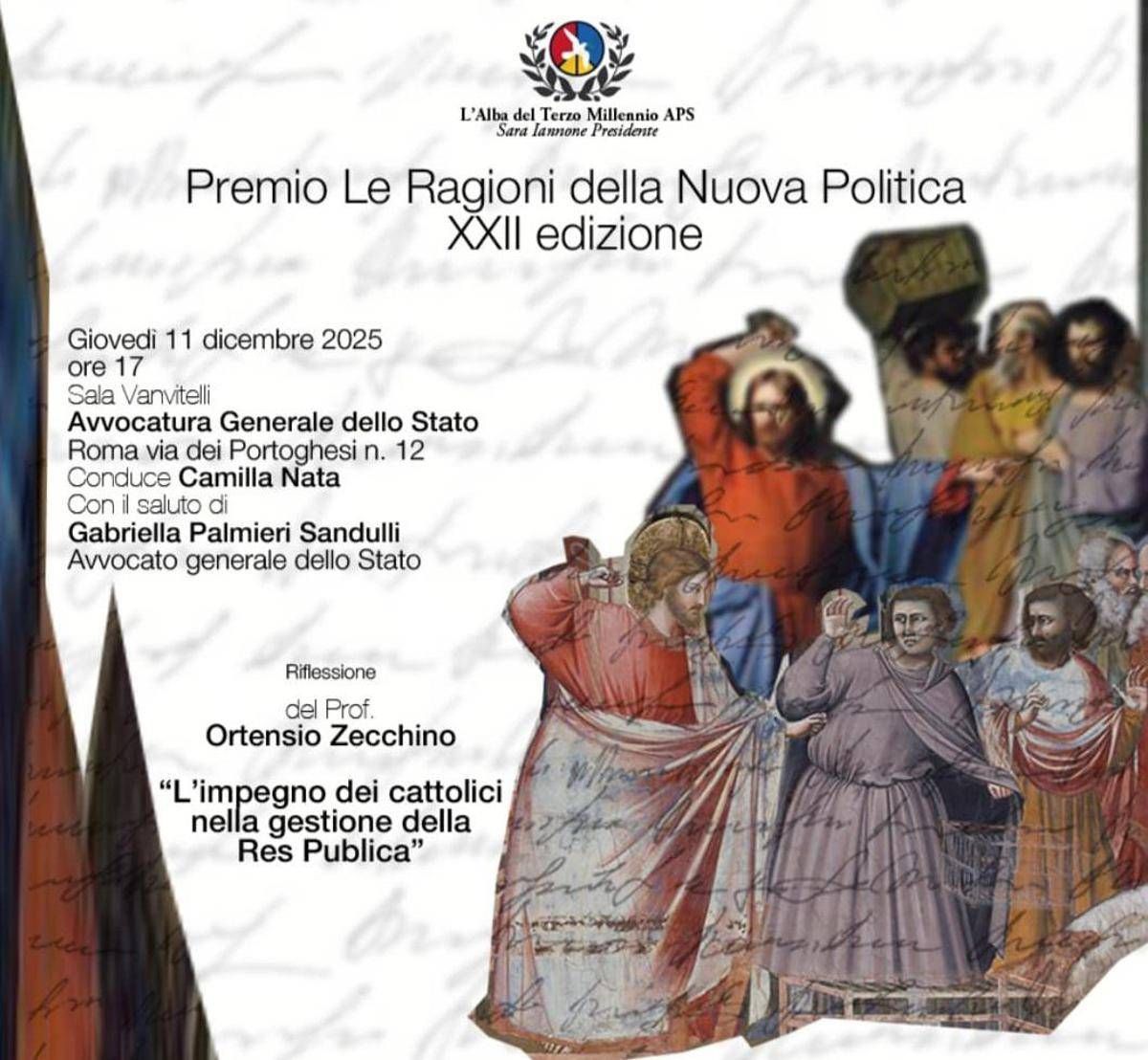 Premio 'Ragioni della nuova politica', oggi la cerimonia della XXII edizione - 