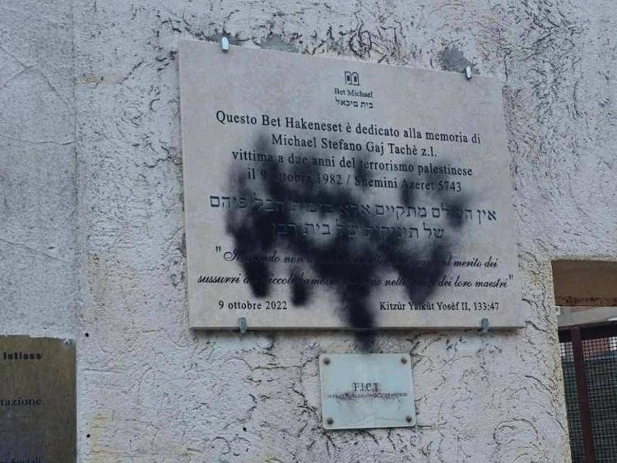 Vandalizzazione sinagoga a Monteverde, la procura indaga per odio razziale - 