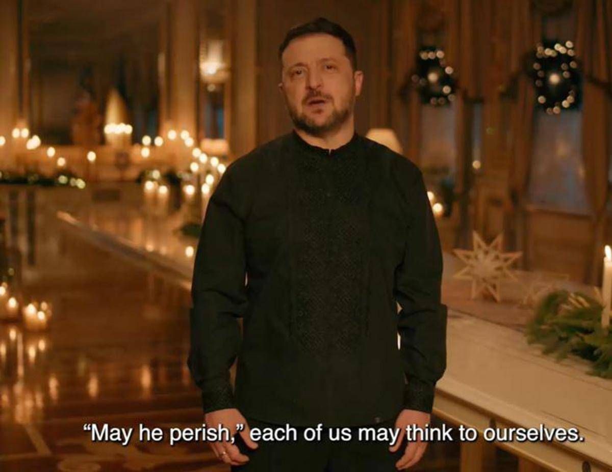 Zelensky, il messaggio di Natale: 'Possa morire', la frase (su Putin?) fa discutere - 