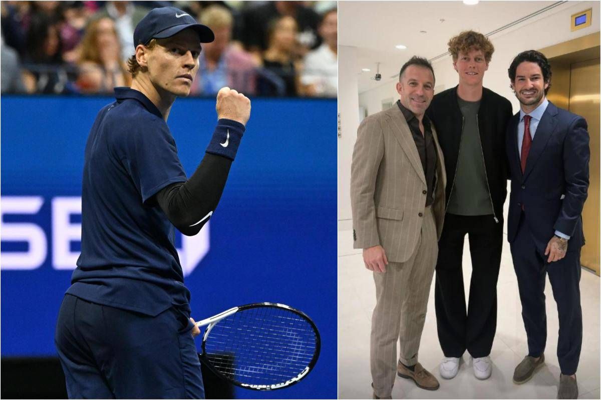 Sinner, incontri speciali a Doha: l'abbraccio con Pato e Del Piero - 