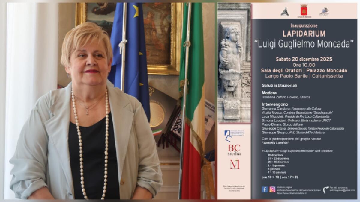 Inaugurazione del Lapidarium al Palazzo Moncada del Comune di Caltanissetta: un patrimonio storico torna alla luce - 
