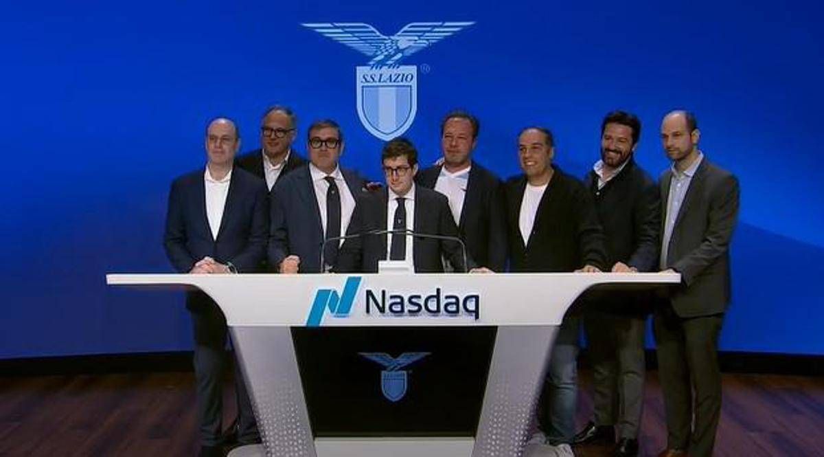 Lazio protagonista al Nasdaq, suonata campana chiusura contrattazioni, Enrico Lotito "grande orgoglio" - 