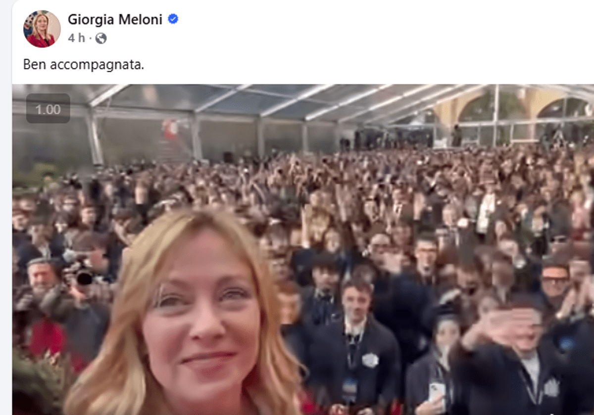Discorso Meloni fa il pieno di like: 98mila su Fb, 171mila su Instagram - 