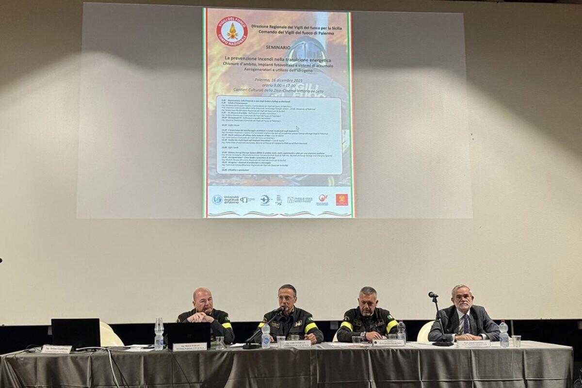 Convegno sui Vigili del Fuoco: Focus sulla Prevenzione Incendi nella Transizione Energetica a Palermo - 