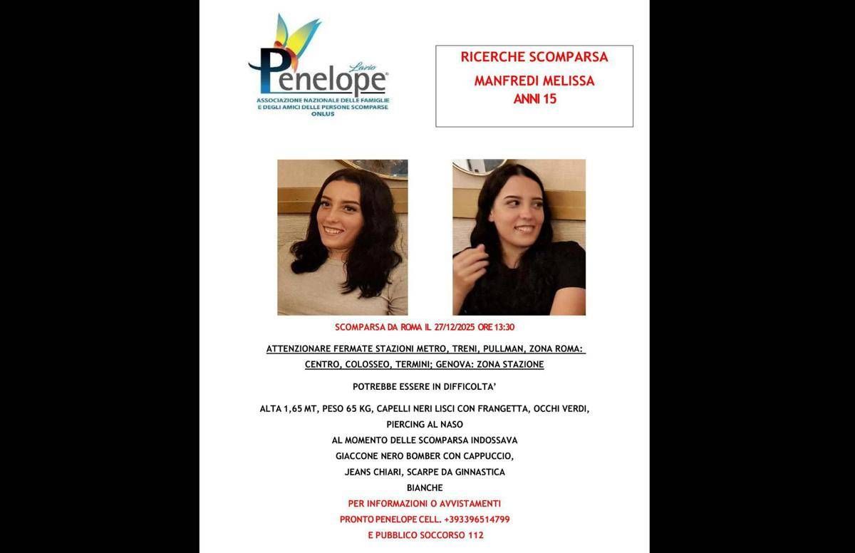 Quindicenne scomparsa da Ostia, ricerche in corso per Melissa Manfredi - 