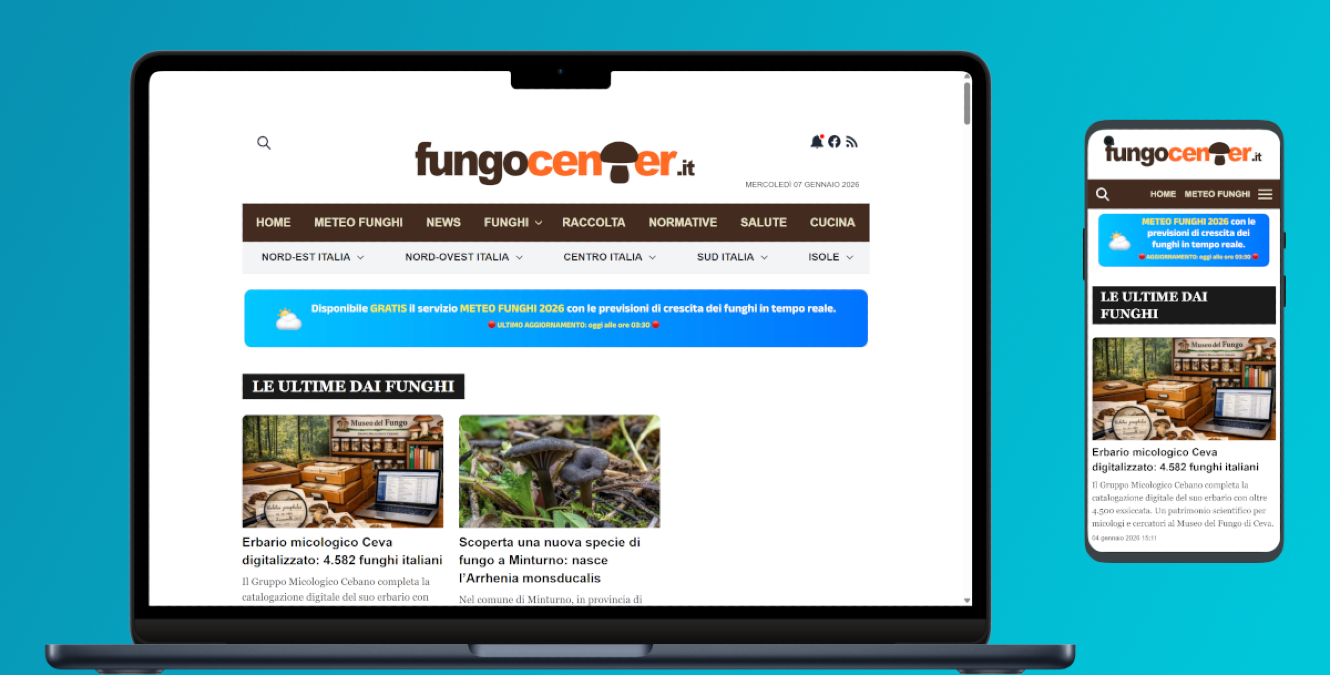 FungoCenter.it entra in Webmaster360: un punto di riferimento sui funghi pronto a crescere - 