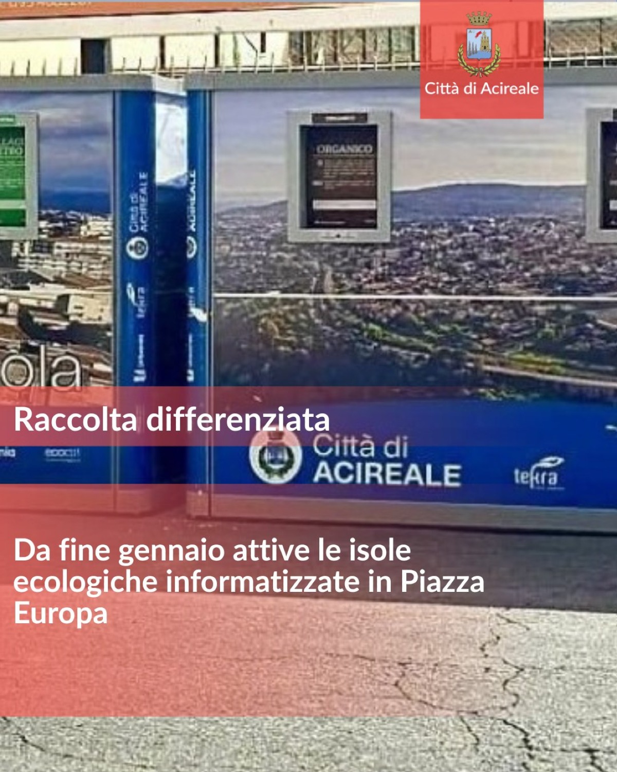Acireale, ecco i dettagli sul nuovo servizio di raccolta differenziata - Credit foto Città di Acireale
