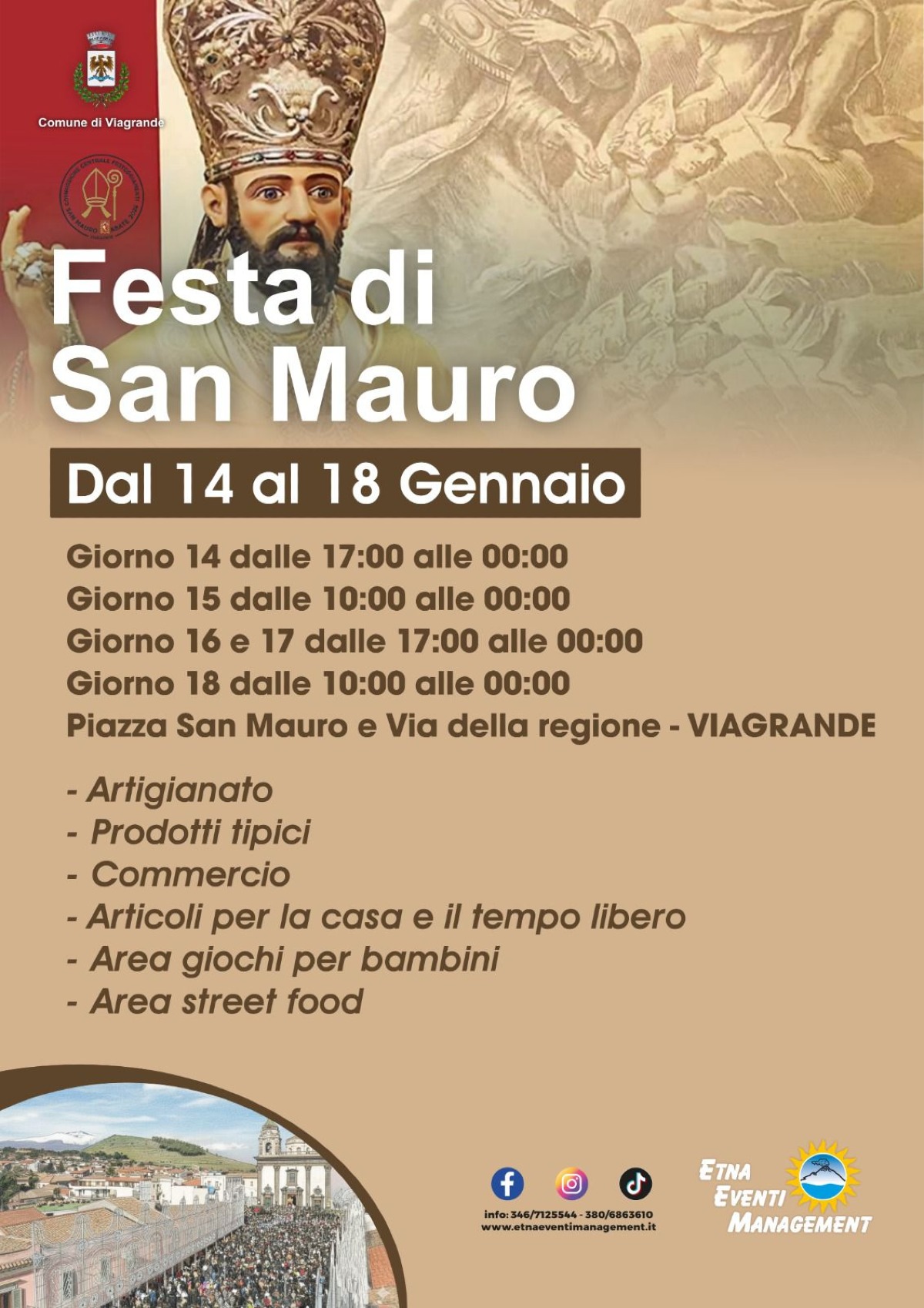Viagrande, la cittadinanza si prepara a celebrare San Mauro - 