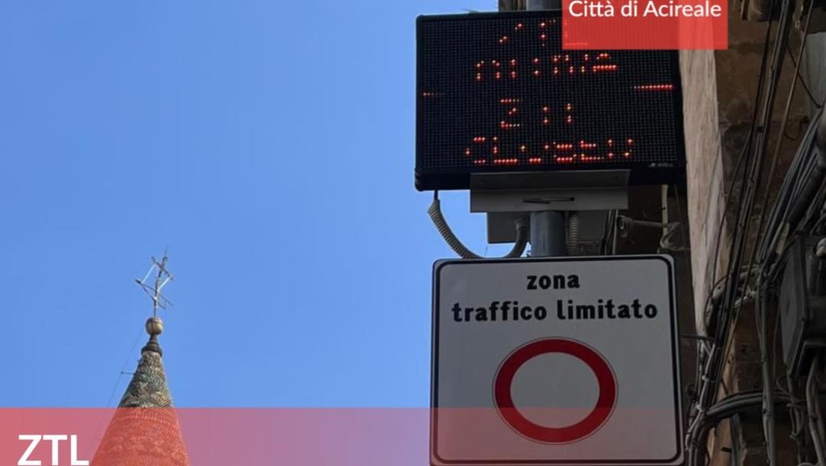 Acireale, nuovi divieti nella ZTL - Credit foto Città di Acireale